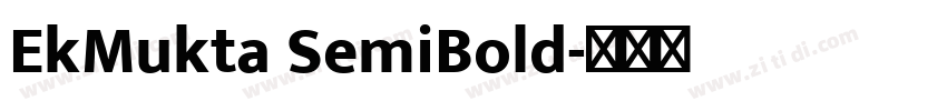 EkMukta SemiBold字体转换